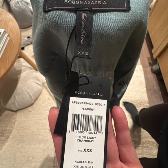 Blue Bcbgmaxazria Romper xxs - Picture 3 of 3